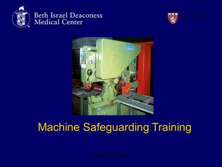 Machine Safeguarding Training