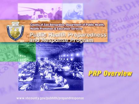 Provided the original funds to prepare & respond to biological (i.e. smallpox/anthrax) & chemical attacks. Assisted the department with preparedness planning.