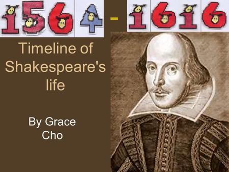 Timeline of Shakespeare's life