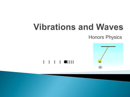 Vibrations and Waves Honors Physics.