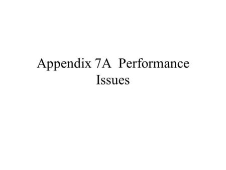 Appendix 7A Performance Issues. Stop and Wait Flow Control Terms: –S1, S2--two stations that are communicating. –F1,F2,...Fn--the frames that make up.