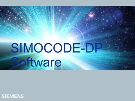 SIMOCODE-DP Software.