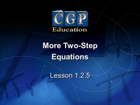 More Two-Step Equations