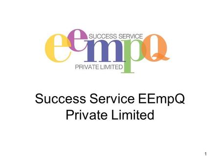 Success Service EEmpQ Private Limited 1. Curriculum Vitae - CV Rules Length of the CV - One to Two Pages Understand what skills the employer needs for.