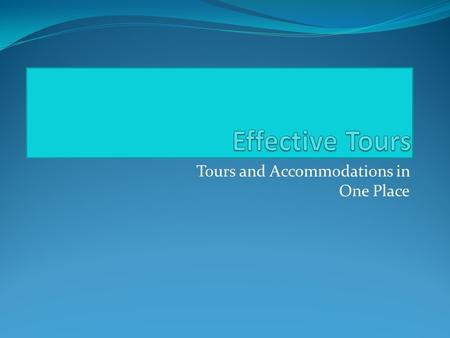 Tours and Accommodations in One Place. ET benefits All in One Database of Hotels and Guest houses Real time availability reports Cost cutting Sales effectiveness.