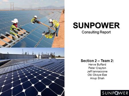 SUNPOWER Consulting Report