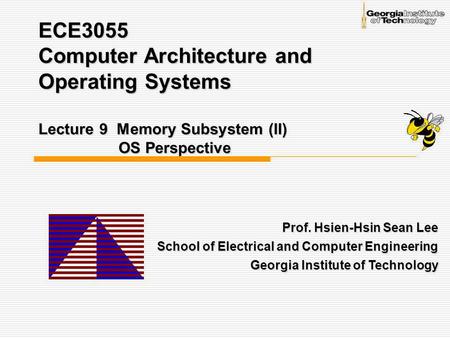 Prof. Hsien-Hsin Sean Lee