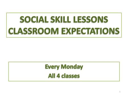 1. READYRESPONSIBLE RESPECTFUL Five Classroom Rules 2 The purpose of this lesson is for all of your students to have an understanding of your 5 classroom.