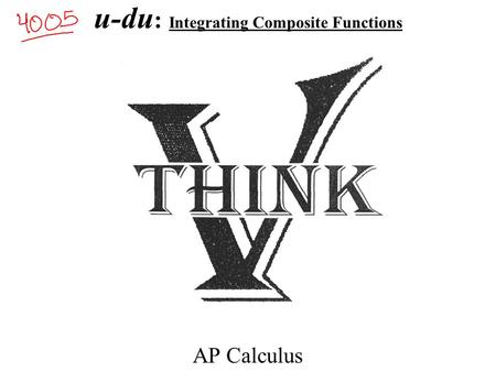 u-du: Integrating Composite Functions