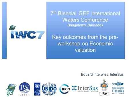 7th Biennial GEF International Waters Conference