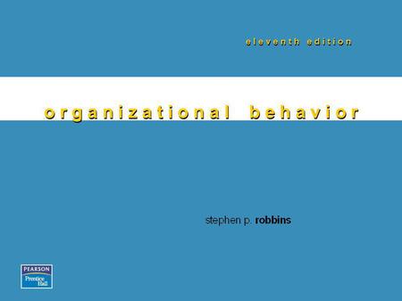 Organizational Change and Stress Management