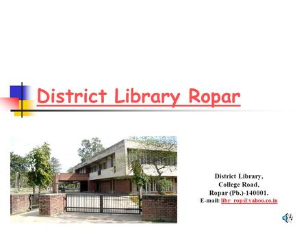 District Library Ropar