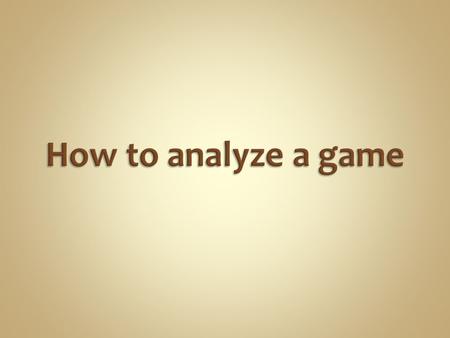  Analysis – Separating the parts to make (a) sense of the whole.  Examples include, a rhetorical analysis, or argumentative analysis.  Critique – Separating.