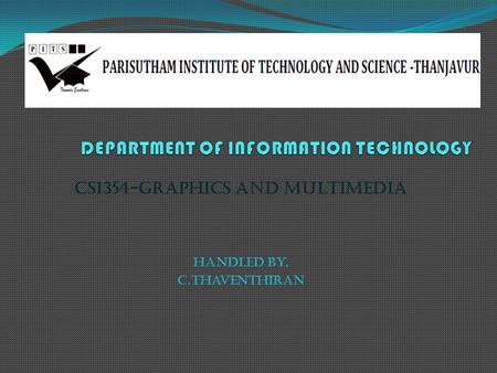 DEPARTMENT OF INFORMATION TECHNOLOGY