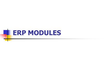 ERP MODULES.