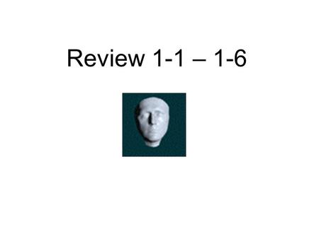 Review 1-1 – 1-6. Give expression with numbers substituted then evaluate: a = ⅔b = -3c =5 1.ab – 8c 2. a 2 - bc (⅔)(-3) – 8(5) = -42 (⅔) 2 – (-3)(5) =