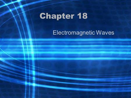 Electromagnetic Waves