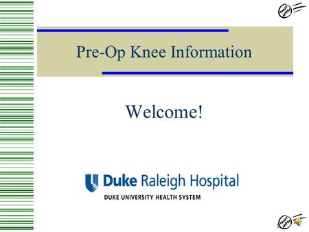 Pre-Op Knee Information