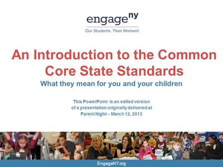 An Introduction to the Common Core State Standards