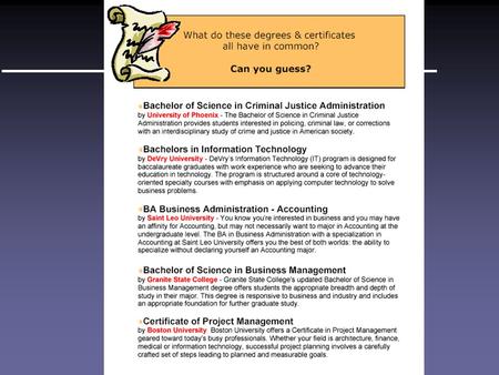 Pre Test 4 Take a moment to complete my questionnaire. 4 Would you be a good candidate for an online learning class? 4 Why or why not?