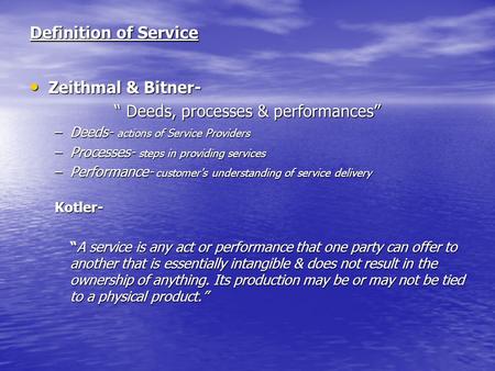 “ Deeds, processes & performances”