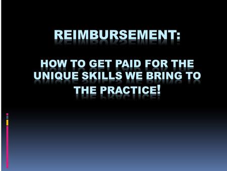 History of Current Reimbursement Issues ♥ January 2010: beginning of use of G0424; a code for pulmonary rehab resulting from National Coverage Determination.