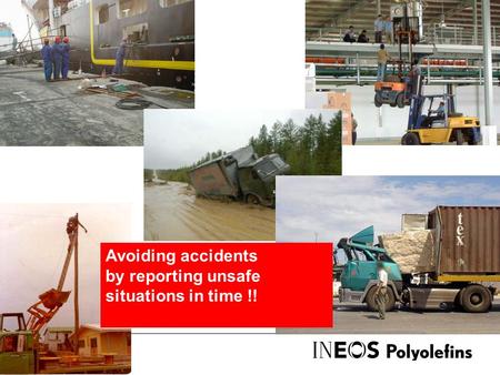 Avoiding accidents by reporting unsafe situations in time !!