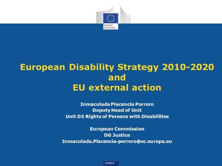 European Disability Strategy and EU external action