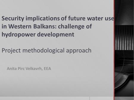 Anita Pirc Velkavrh, EEA. 1.EEA Strategic futures group experience 2.Difference between scenarios and vision (types of future – tools –scenarios- future.