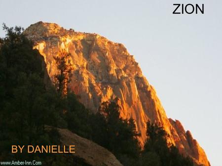 ZION BY DANIELLE History and B-day of Zion *January-22-1937 *Evidence of Ancestrial Puebloans, known as the Anasazi, from 2,000 years ago; Paiutes from.