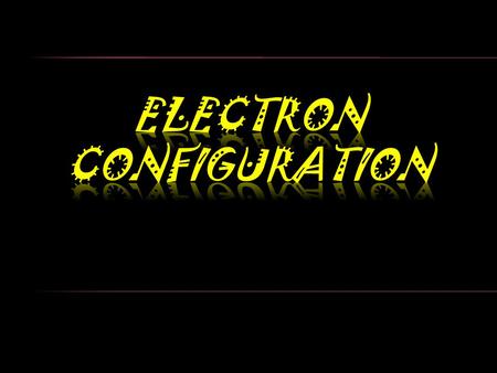 Electron configuration