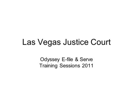 Las Vegas Justice Court