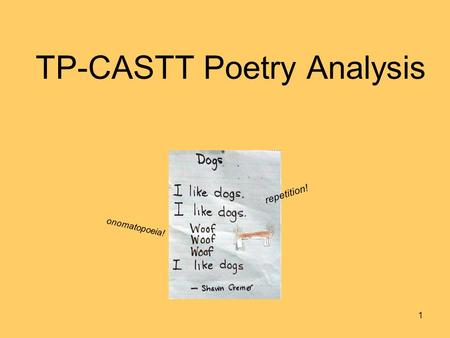 TP-CASTT Poetry Analysis