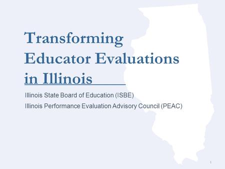 Transforming Educator Evaluations in Illinois