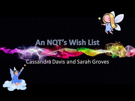 Cassandra Davis and Sarah Groves. Induction Where is stuff? First ever lesson with the kids- Help! What expectations should we give to the students? Lessons.