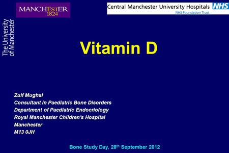 Bone Study Day, 28th September 2012