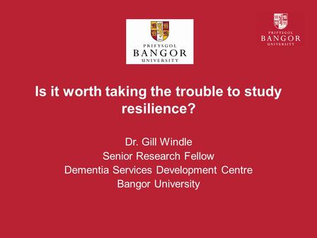 Is it worth taking the trouble to study resilience?