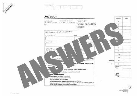 ANSWERS. Name Date Scale Title Tolerance Drawing No. Thumbnail sketches Scanned images Illustrative images A DTP package allows you to integrate text.