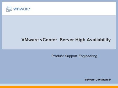 VMware vCenter Server High Availability