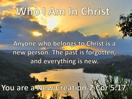 We are fully loved by God God cannot love us more than he does today, but we can walk in to greater and greater revelation and experience of His love.