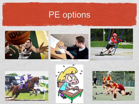 PE options. GCSE Physical Education BTEC Sport 2 options: