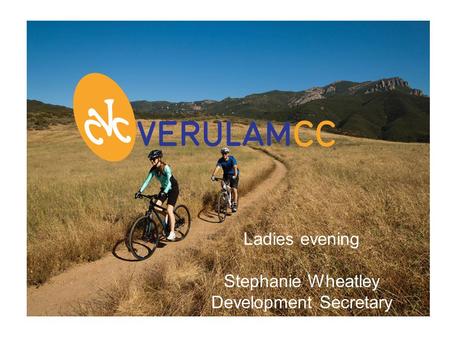 Ladies evening Stephanie Wheatley Development Secretary.