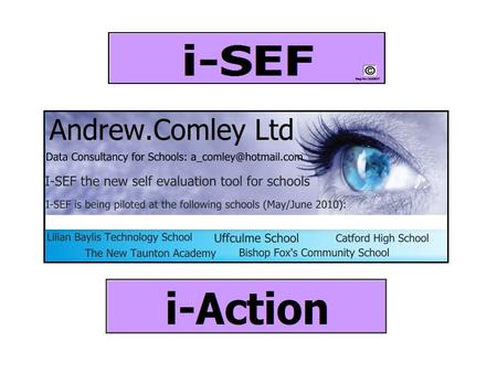 Introducing the most comprehensive ICT based self evaluation framework available. Designed around the section 5 Ofsted framework, the i-sef is a powerful.