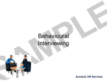 Behavioural Interviewing