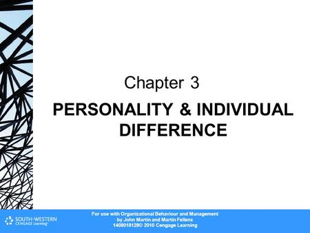 PERSONALITY & INDIVIDUAL