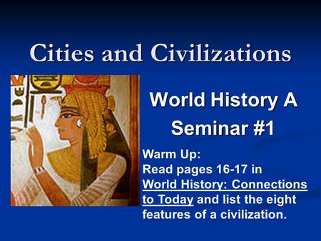 Cities and Civilizations