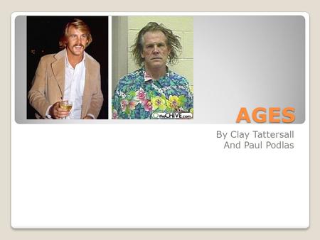 AGES By Clay Tattersall And Paul Podlas. What? For our project we had chosen to take a look at married couples ages, for the husband and women, and compare.