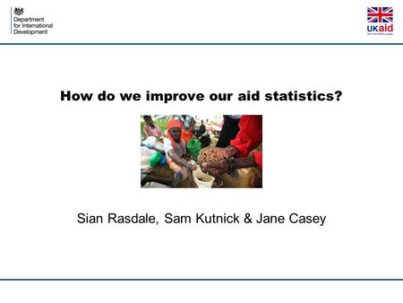 How do we improve our aid statistics?