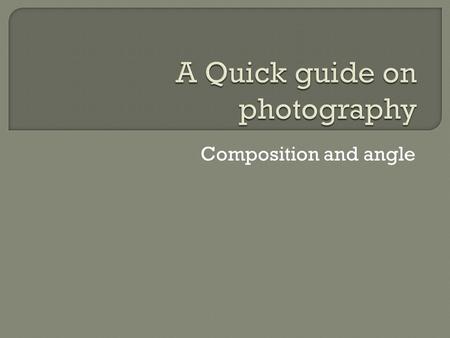 Composition and angle.  Imagine the grid in your viewfinder  Think of eye flow  If it feels cluttered it is cluttered  Change your angle  Don’t.