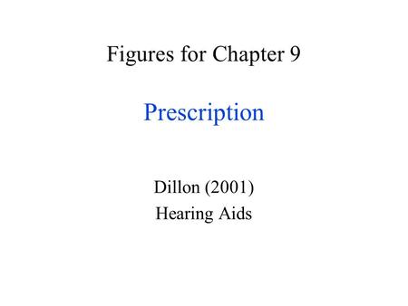 Figures for Chapter 9 Prescription